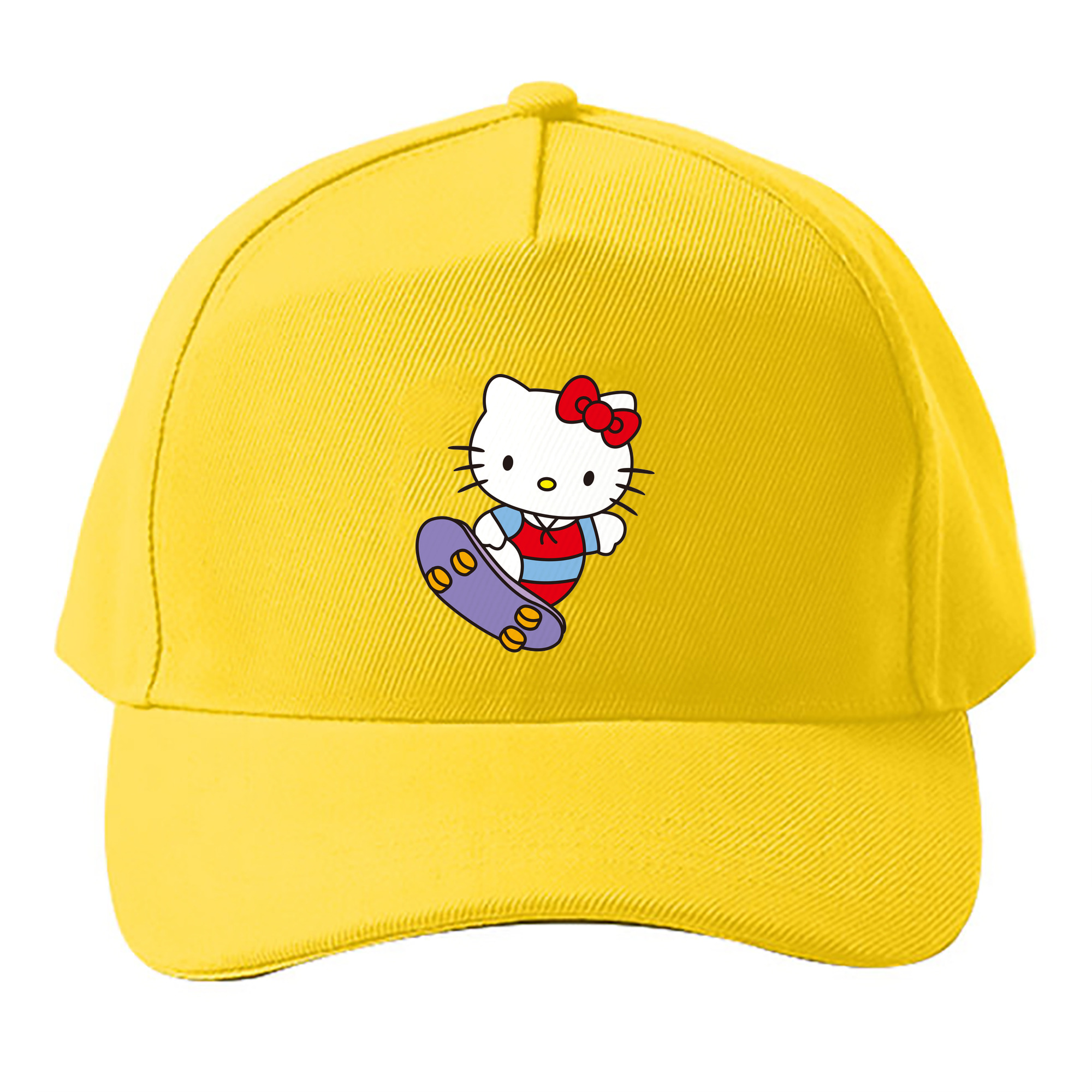 （画像用） Hello Kitty ハローキティ ベースボールキャップ 綿100％ 男女兼用 帽子 スポーツ